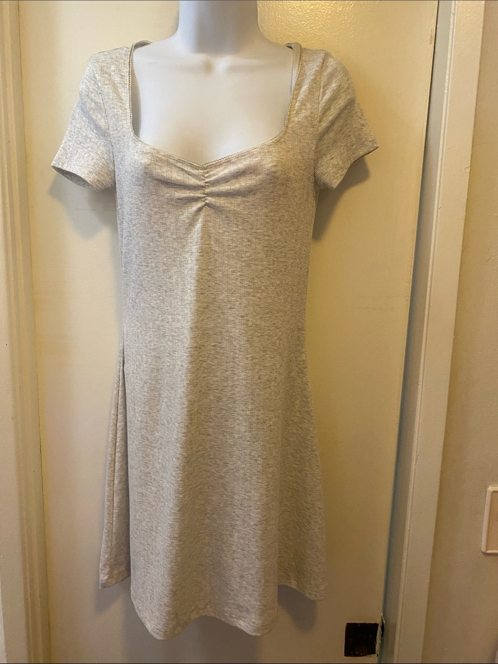 H&M Light Heather Gray Short Sleeve Sleep Chemise